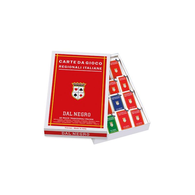 Regionali Italiane Carte da Gioco - Confezione da 16 mazzi diversi